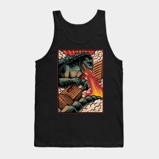 A B-Movie Monster Attacks. Relive the b-movie Japanese monster madness. Tank Top